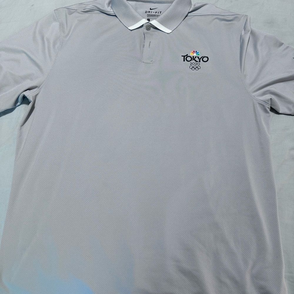 Nike Men's Light Gray Tokyo Olympics Polo